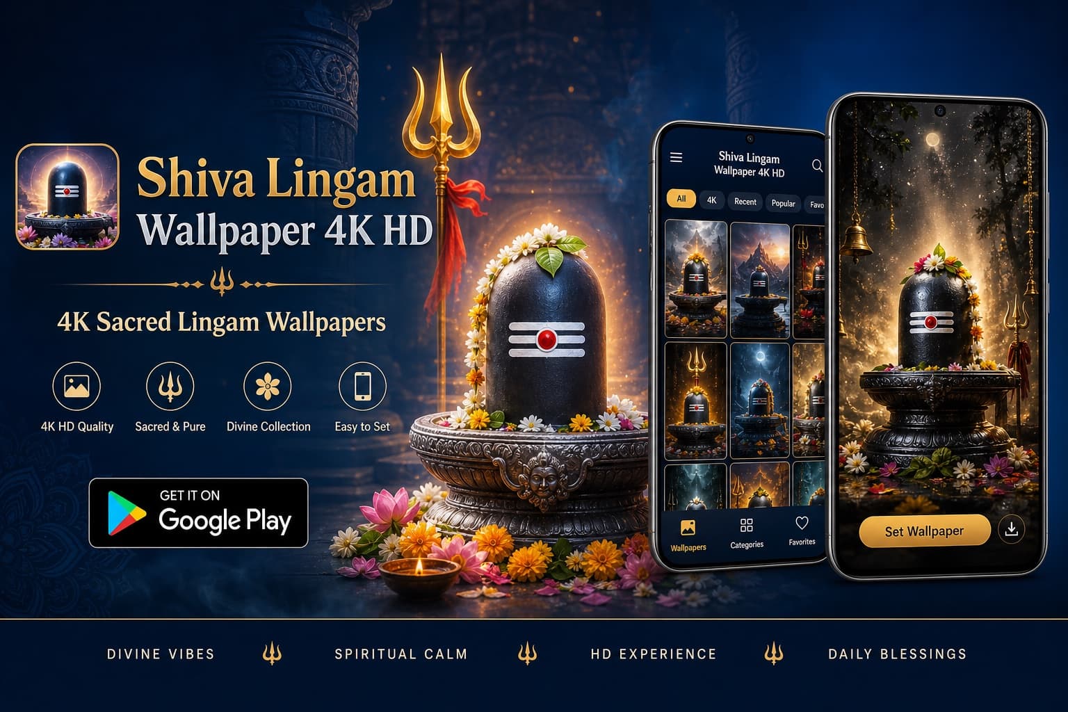 Shiva Lingam Wallpaper 4K HD — banner
