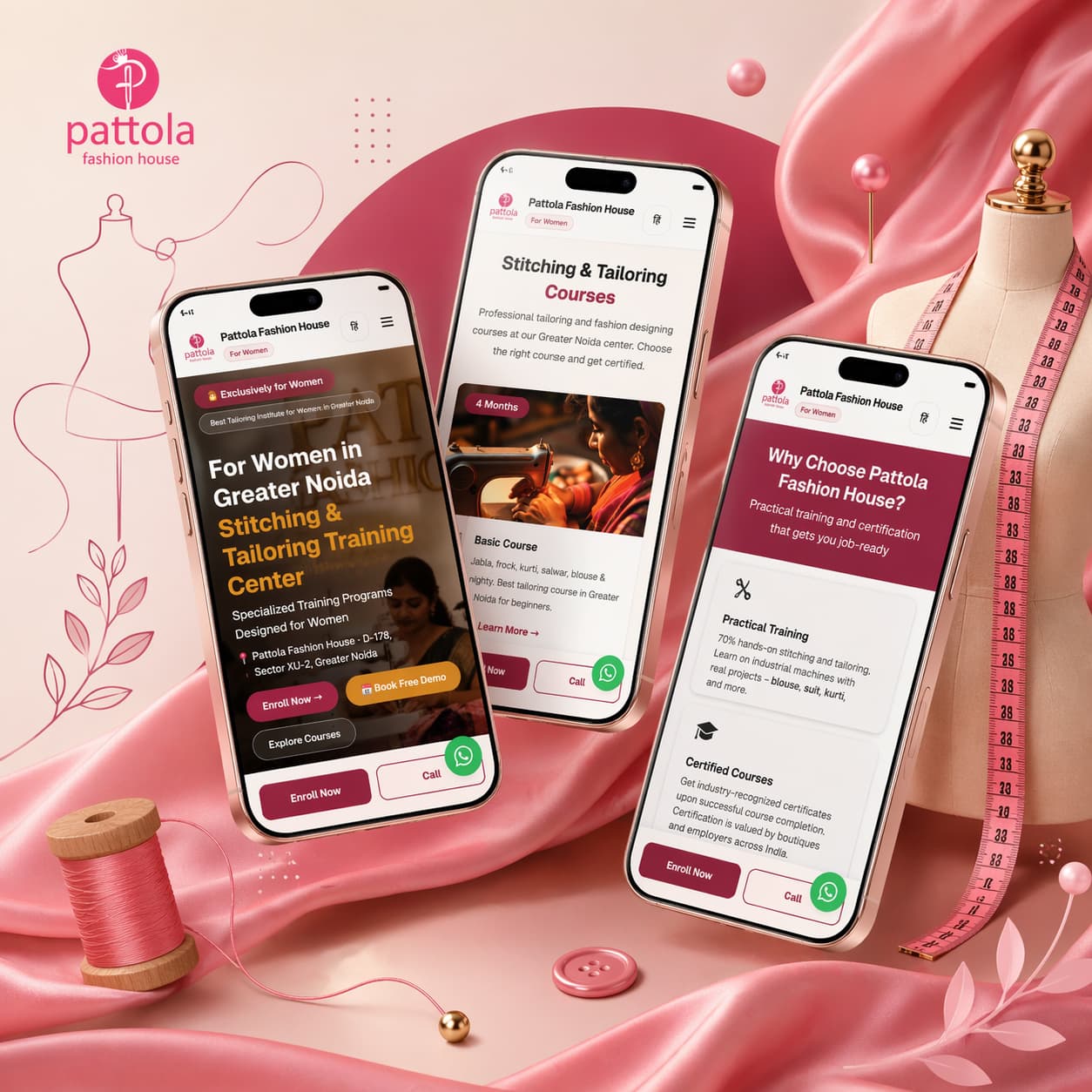 Pattola Fashion House — app preview